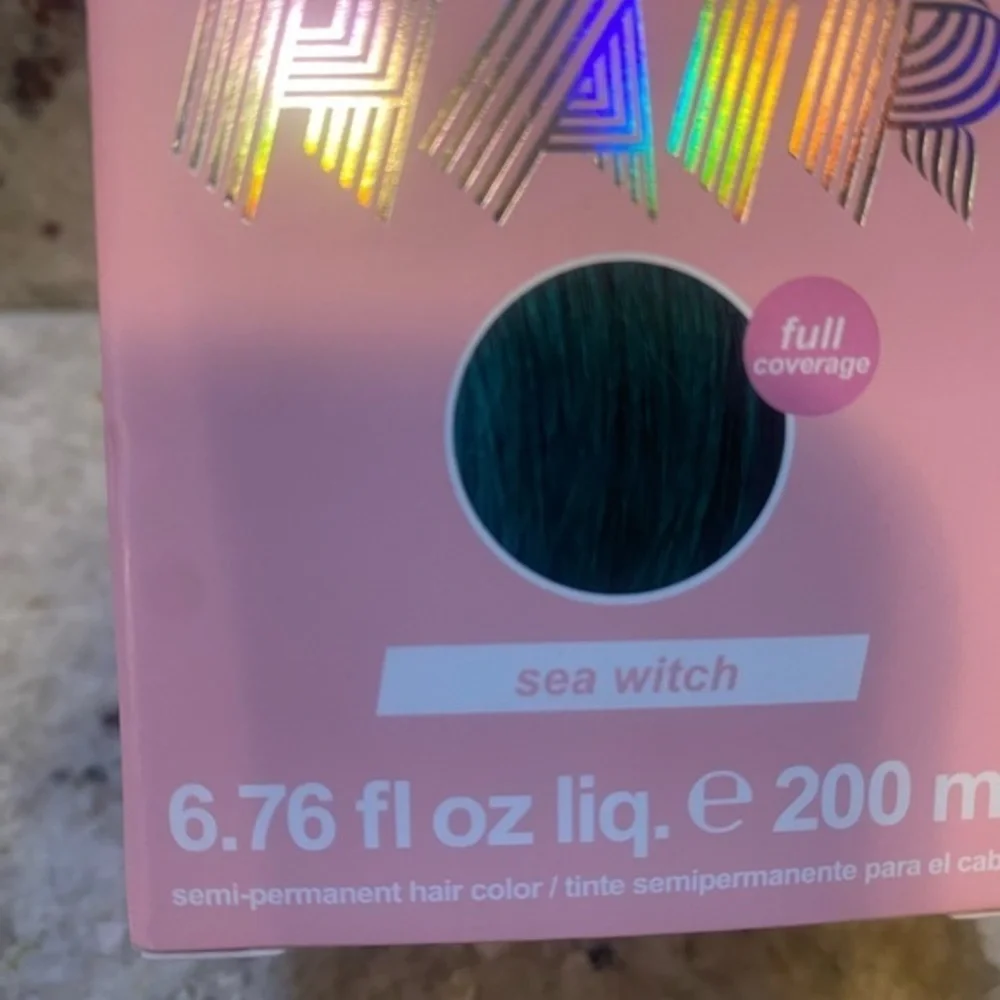 New Lime Chime‎ Unicorn Hair color in sea Witch